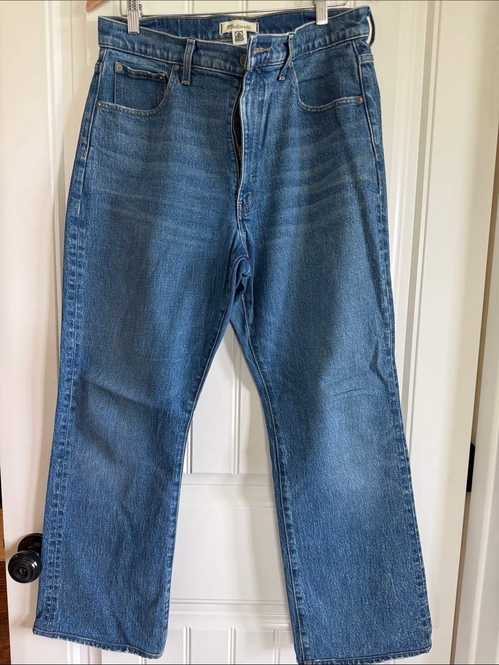Madewell Denim Relaxed Straight Jeans - Medium Blue